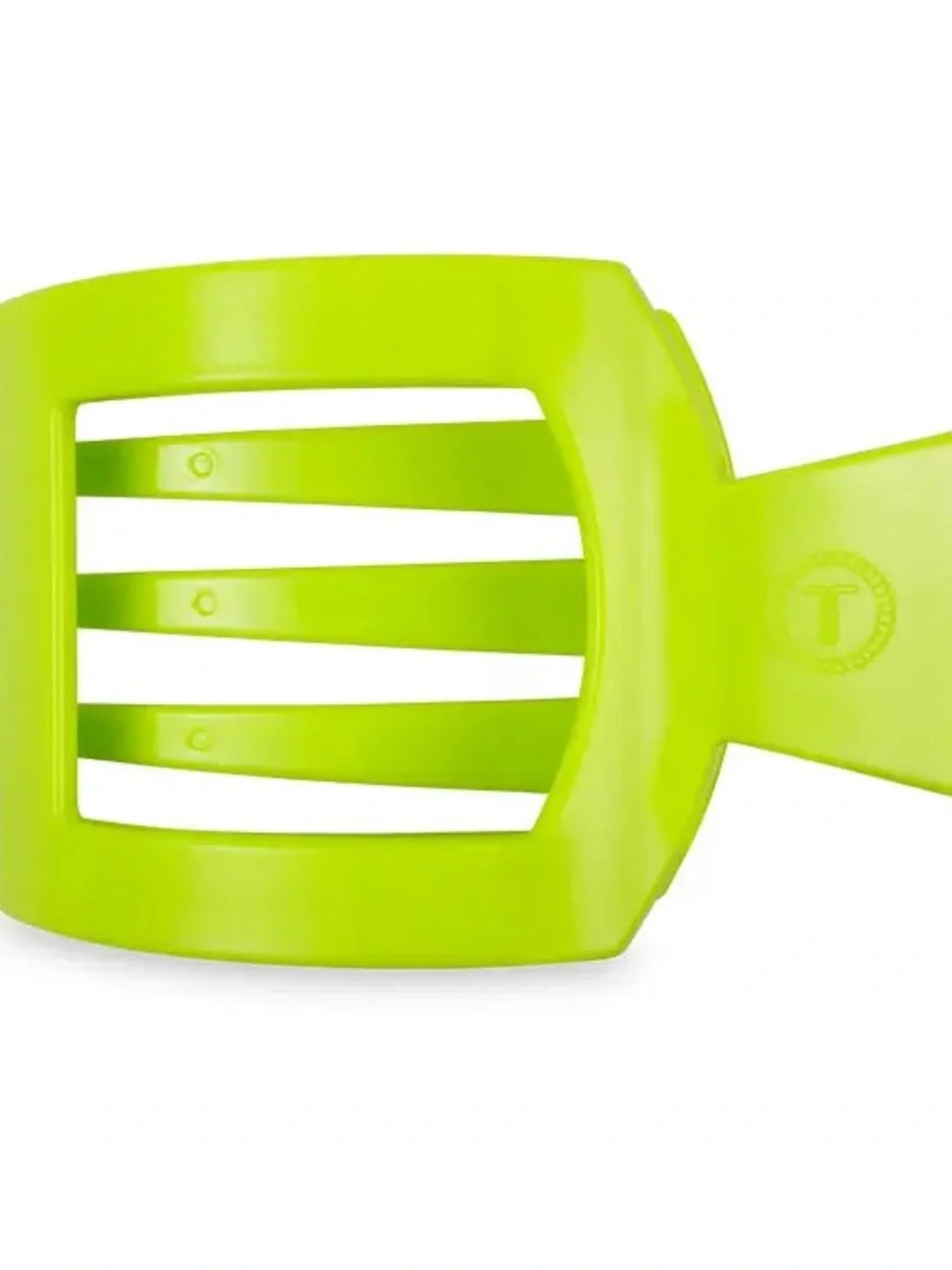 Teleties Neon Green Hair Clip - Medium
